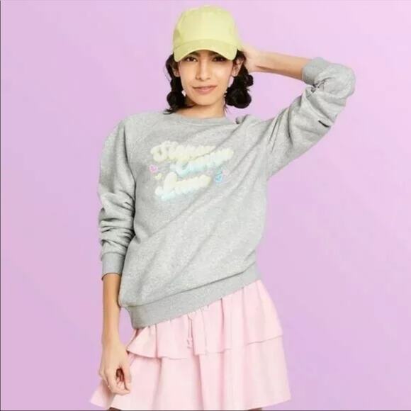 NWT STONEY CLOVER LANE crewneck grey sweatshirt small - Picture 1 of 4